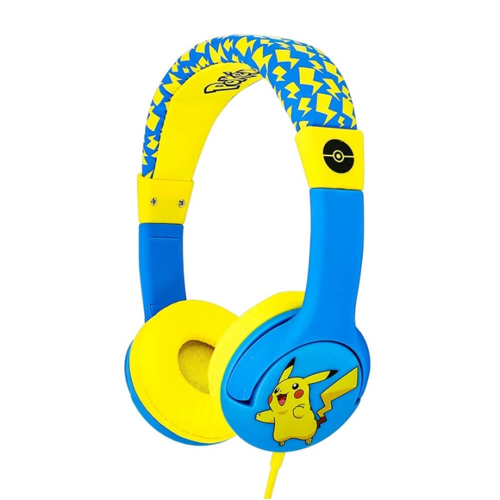 POKEMON Headphones Junior On-Ear 85dB Pikachu in the group HOME ELECTRONICS / Audio & Picture / Headphones & Accessories / Headphones at TP E-commerce Nordic AB (38-91151)
