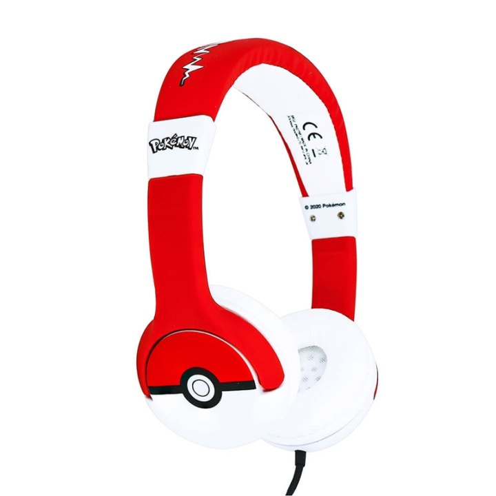 POKEMON Headphones Junior On-Ear 85dB Pokeball in the group HOME ELECTRONICS / Audio & Picture / Headphones & Accessories / Headphones at TP E-commerce Nordic AB (38-91152)