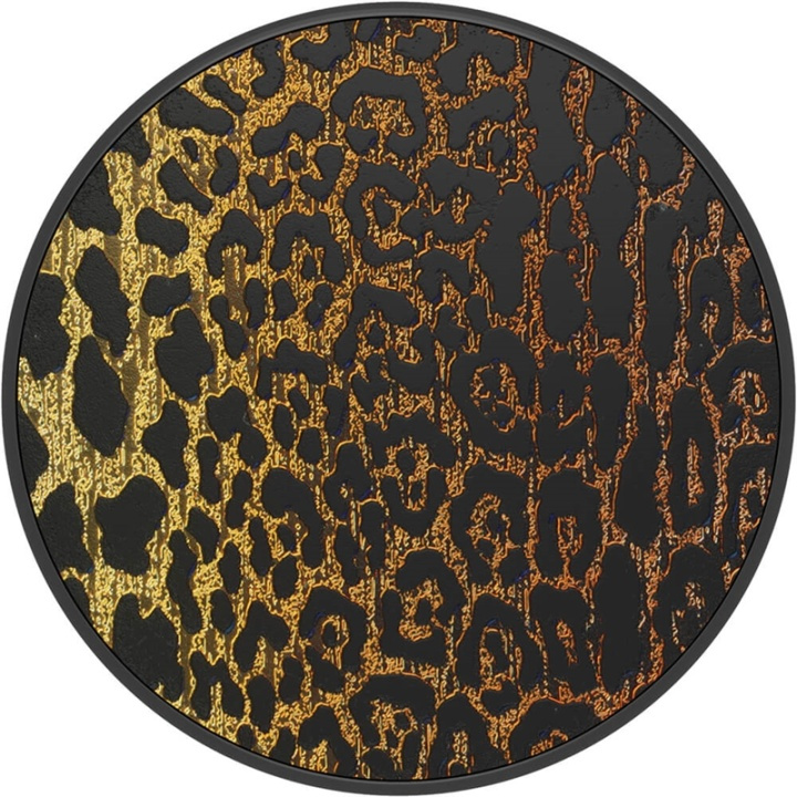 PopSockets Embossed Metal Leopard Avtagbart Grip med Ställfunktion LUXE in the group SMARTPHONE & TABLETS / Other accessories / Popsockets at TP E-commerce Nordic AB (38-91182)