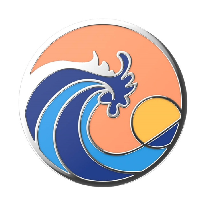 PopSockets Enamel Ride The Wave Coral Avtagbart Grip med Ställfunktion Premium in the group SMARTPHONE & TABLETS / Other accessories / Popsockets at TP E-commerce Nordic AB (38-91191)