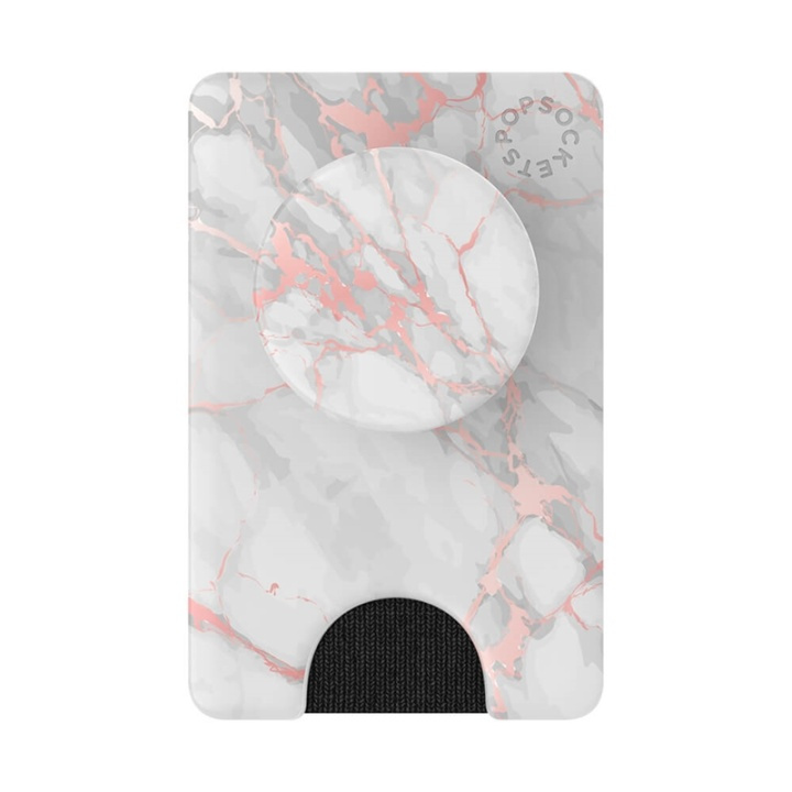 PopSockets Wallet Rose Gold Lutz Marble Removable Grip and PopWallet+ in the group SMARTPHONE & TABLETS / Other accessories / PopWallet at TP E-commerce Nordic AB (38-91262)