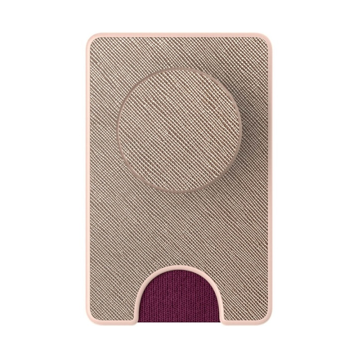 PopSockets Wallet Saffiano Rose Gold Removable Grip and PopWallet+ in the group SMARTPHONE & TABLETS / Other accessories / PopWallet at TP E-commerce Nordic AB (38-91263)