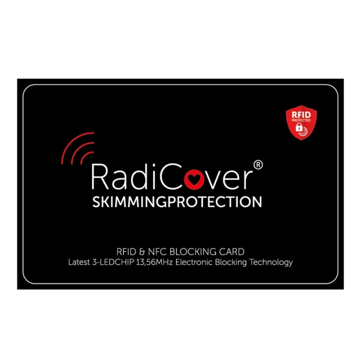 Radicover Skim-Block card 3-Led RFID NFC Skimmingprotection in the group Sport, leisure & Hobby / Accessories / RFID at TP E-commerce Nordic AB (38-91277)