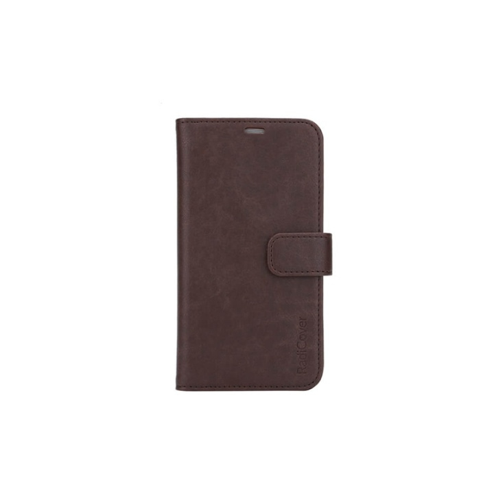 Radicover Radiationprotected Mobilewallet PU iPhone 11 Pro Max Flipcover Brown 3-Led RFID in the group SMARTPHONE & TABLETS / Phone cases / Apple / iPhone 11 Pro Max / Wallet Case at TP E-commerce Nordic AB (38-91289)