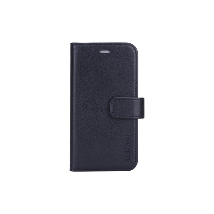 RADICOVER Wallet Case iPhone 12 Mini Anti-Radiation Flipcover RFID Black in the group SMARTPHONE & TABLETS / Phone cases / Apple / iPhone 12 Mini / Wallet Case at TP E-commerce Nordic AB (38-91292)