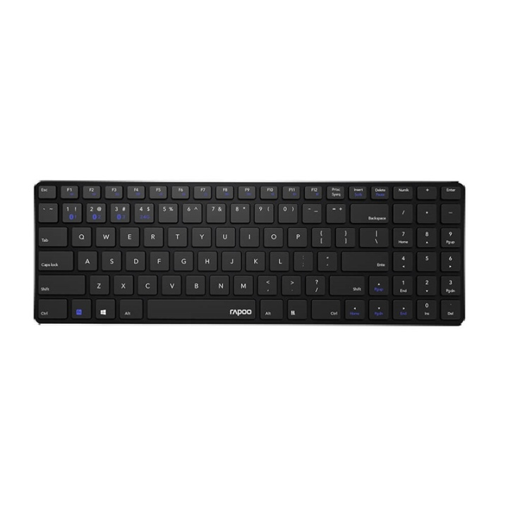 Rapoo Keyboard E9100M Wireless Multi-Mode Black in the group COMPUTERS & PERIPHERALS / Mice & Keyboards / Keyboards / Wireless at TP E-commerce Nordic AB (38-91366)