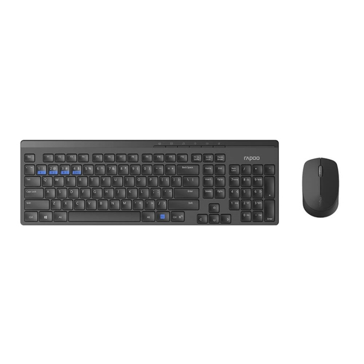 RAPOO Keyboard/Mice Set 8100M Multi-Mode Wireless Black in the group COMPUTERS & PERIPHERALS / Mice & Keyboards / Keyboards / Combo packs at TP E-commerce Nordic AB (38-91369)