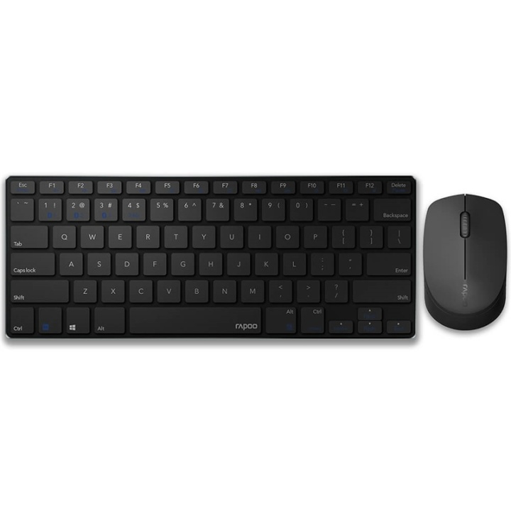 Rapoo Keyboard/Mice Set 9000M Wireless Multi-Mode Black in the group COMPUTERS & PERIPHERALS / Mice & Keyboards / Keyboards / Combo packs at TP E-commerce Nordic AB (38-91371)