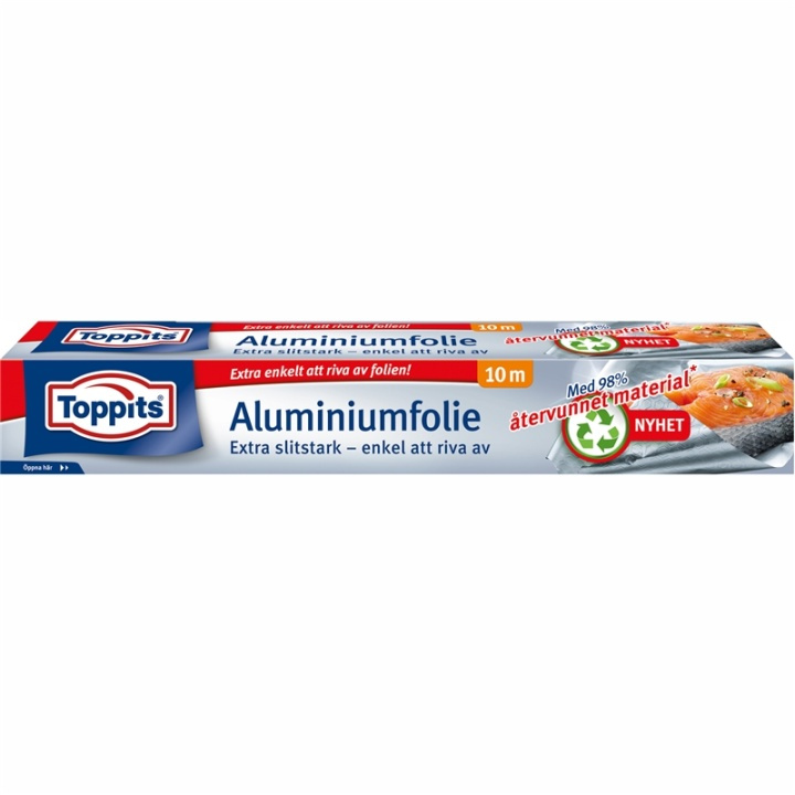 Toppits Alu.Folie 29,5CMX10M Recycled Swoosh 20DFP in the group HOME, HOUSEHOLD & GARDEN / Kitchen utensils / Other kitchen tools at TP E-commerce Nordic AB (38-91641)