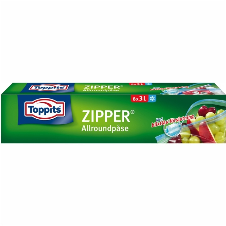 Toppits ZIPPER 3L 12st DFP in the group HOME, HOUSEHOLD & GARDEN / Kitchen utensils / Other kitchen tools at TP E-commerce Nordic AB (38-91651)