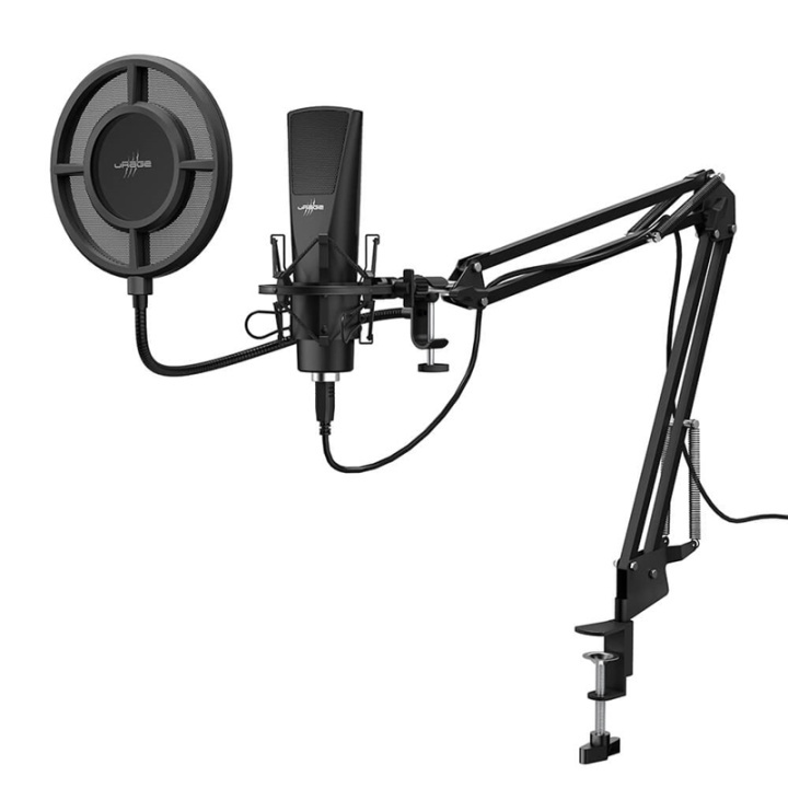 URAGE Microphone Stream 800 HD Studio Streaming Black in the group COMPUTERS & PERIPHERALS / Computer accessories / Microphones at TP E-commerce Nordic AB (38-91836)
