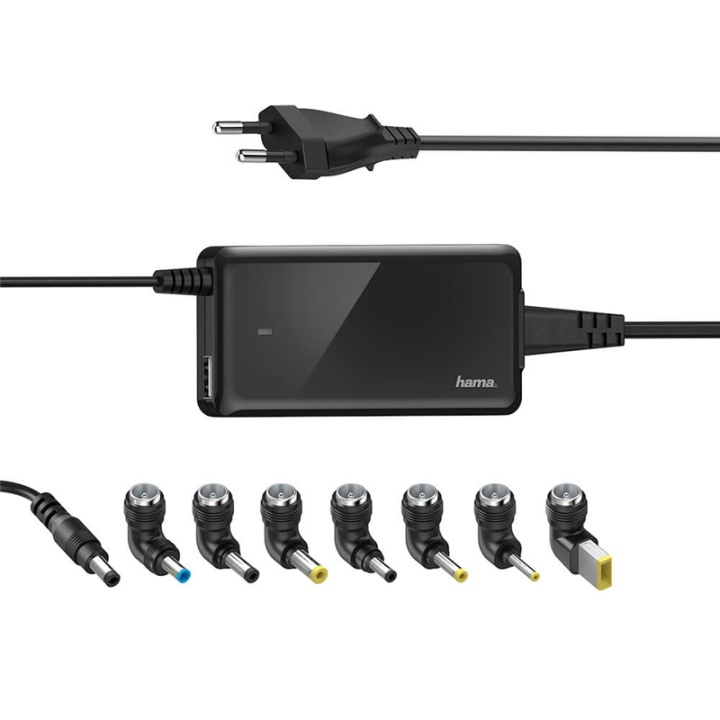 Hama Nätdel Notebook Universal 100-240V 19V/65W 8x Adapter in the group COMPUTERS & PERIPHERALS / Computer cables / Device kable at TP E-commerce Nordic AB (38-91857)