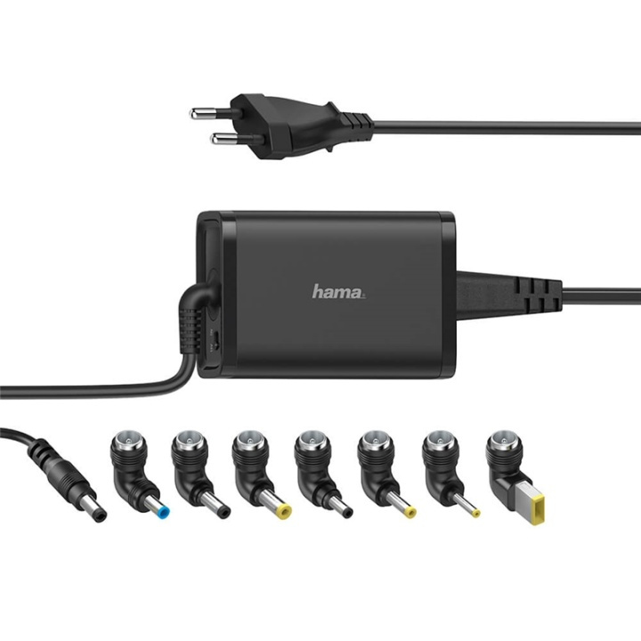 Hama Nätdel Notebook Universal 100-240V 15-19V/65W 8x Adapter in the group COMPUTERS & PERIPHERALS / Computer cables / Device kable at TP E-commerce Nordic AB (38-91858)