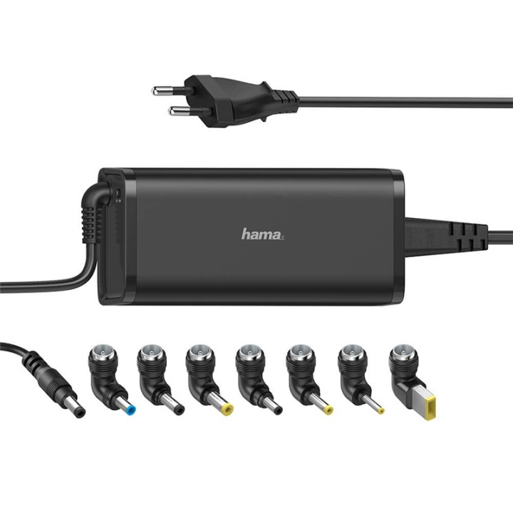 Hama Nätdel Notebook Universal 100-240V 15-19V/90W 8x Adapter in the group COMPUTERS & PERIPHERALS / Computer cables / Device kable at TP E-commerce Nordic AB (38-91859)
