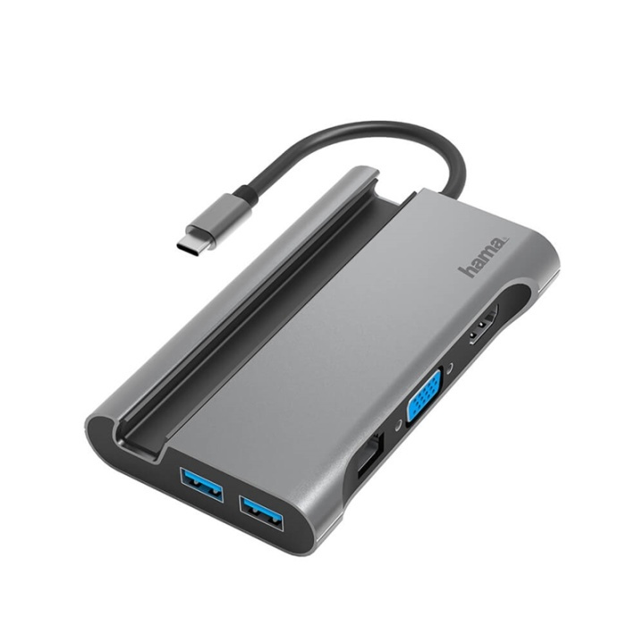 Hama Dockingstation USB-C 7x Ports in the group COMPUTERS & PERIPHERALS / Computer accessories / USB-Hubs at TP E-commerce Nordic AB (38-91870)