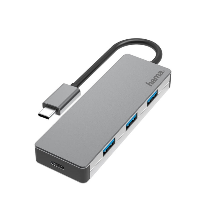 HAMA Hub USB-C 4x Ports 10 Gbit/s in the group COMPUTERS & PERIPHERALS / Computer accessories / USB-Hubs at TP E-commerce Nordic AB (38-91871)