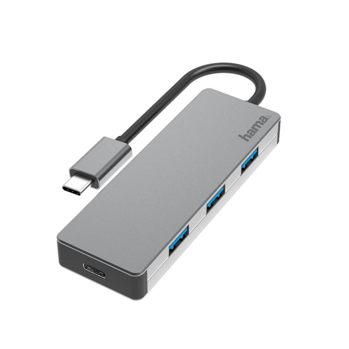 Hama Hub USB-C 4x Portar 10 Gbit/s in the group COMPUTERS & PERIPHERALS / Computer accessories / USB-Hubs at TP E-commerce Nordic AB (38-91871)
