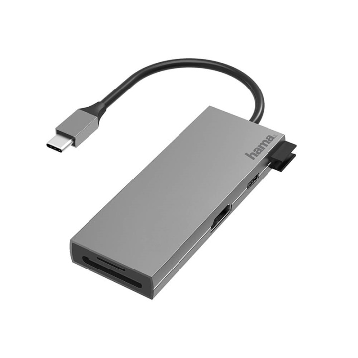 HAMA Adapter USB-C Multi 6x Ports HDMI/SD in the group COMPUTERS & PERIPHERALS / Computer accessories / USB-Hubs at TP E-commerce Nordic AB (38-91876)