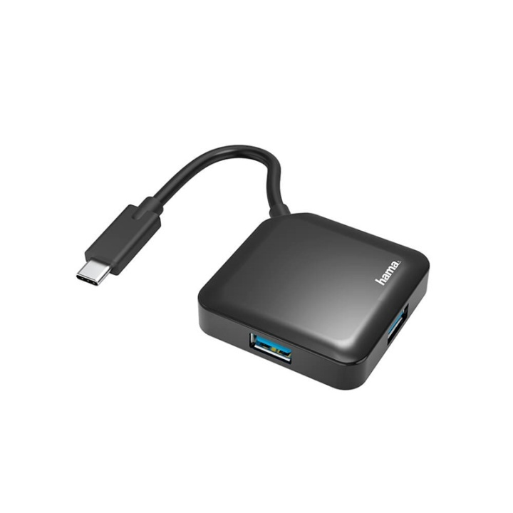 Hama Hub USB-C 4x Portar 5 Gbit/s in the group COMPUTERS & PERIPHERALS / Computer accessories / USB-Hubs at TP E-commerce Nordic AB (38-91877)