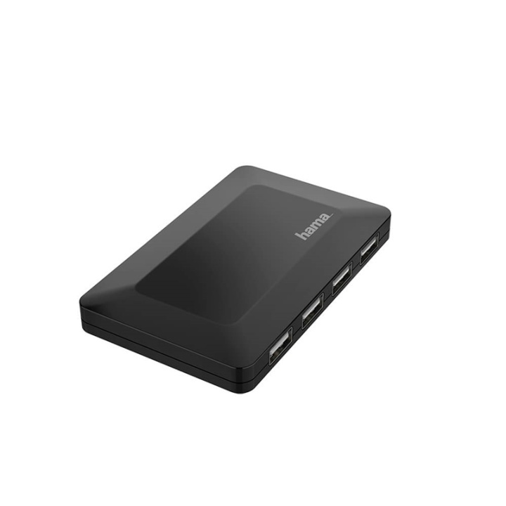Hama Hub USB-A 2.0 4x Portar 480 Mbit/s Svart in the group COMPUTERS & PERIPHERALS / Computer accessories / USB-Hubs at TP E-commerce Nordic AB (38-91884)