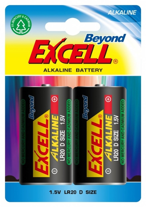 Beyond Excell D (LR20), batteri, alkaline, 2-pack in the group HOME ELECTRONICS / Batteries & Chargers / Batteries / Other at TP E-commerce Nordic AB (38-92046)