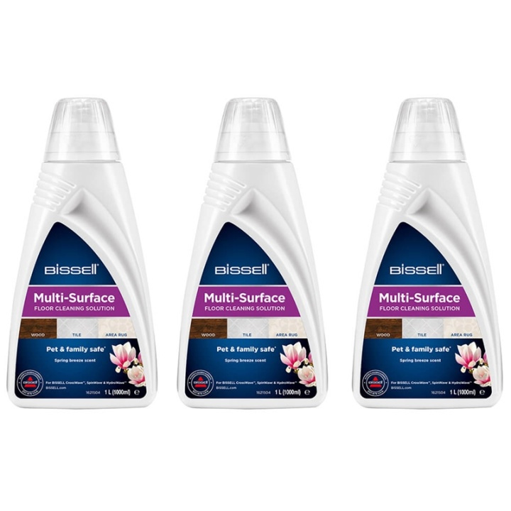 BISSELL MultiSurface Detergent CrossWave/SpinWave Trio Pack 3 x 1L in the group HOME, HOUSEHOLD & GARDEN / Cleaning products / Cleaning products at TP E-commerce Nordic AB (38-92048)