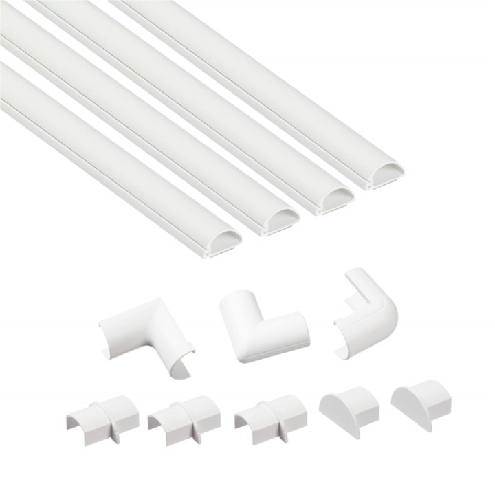 D-LINE Trunking Kit 20x10mm 1.0m 4x Kabelkanal/Tillbehör in the group HOME ELECTRONICS / Cables & Adapters / Kable management at TP E-commerce Nordic AB (38-92065)