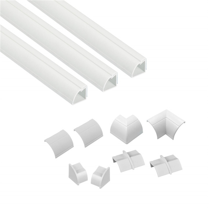 D-LINE Cable Trunking Kit 22x22mm 3x Cable Trunking/Accessories 1.0m in the group HOME ELECTRONICS / Cables & Adapters / Kable management at TP E-commerce Nordic AB (38-92066)
