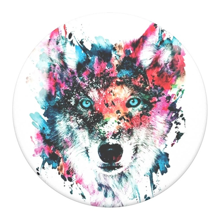 PopSockets Wolf Avtagbart Grip med Ställfunktion in the group SMARTPHONE & TABLETS / Other accessories / Popsockets at TP E-commerce Nordic AB (38-92123)