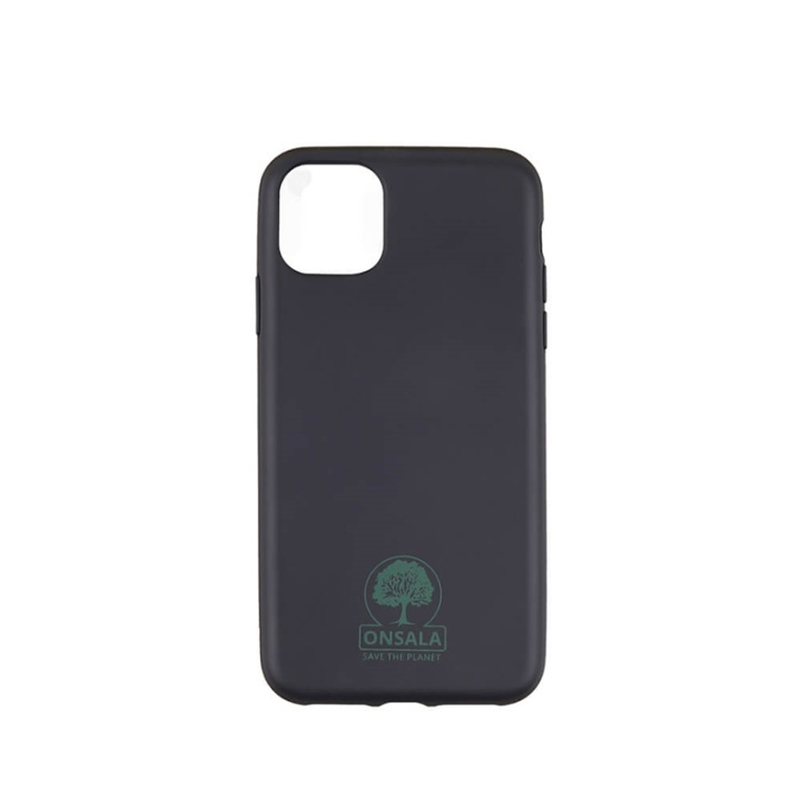 ONSALA ECO Mobile Cover Black iPhone 12 Mini in the group SMARTPHONE & TABLETS / Phone cases / Apple / iPhone 12 Mini / Cases at TP E-commerce Nordic AB (38-92252)