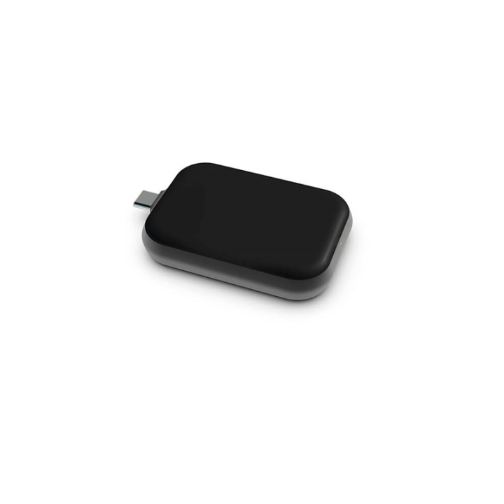 ZENS Singel Apple Airpods Charger QI USB-C Stick Aluminum Black in the group SMARTPHONE & TABLETS / Chargers & Cables / Wireless Qi chargers at TP E-commerce Nordic AB (38-92381)