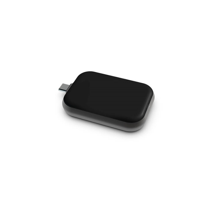 Zens Singel Apple Airpods Laddare QI USB-C Stick Aluminium Svart in the group SMARTPHONE & TABLETS / Chargers & Cables / Wireless Qi chargers at TP E-commerce Nordic AB (38-92381)
