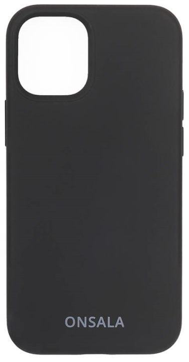 ONSALA Phone Case Silicone Black - iPhone 12 Mini in the group SMARTPHONE & TABLETS / Phone cases / Apple / iPhone 12 Mini / Cases at TP E-commerce Nordic AB (38-92442)