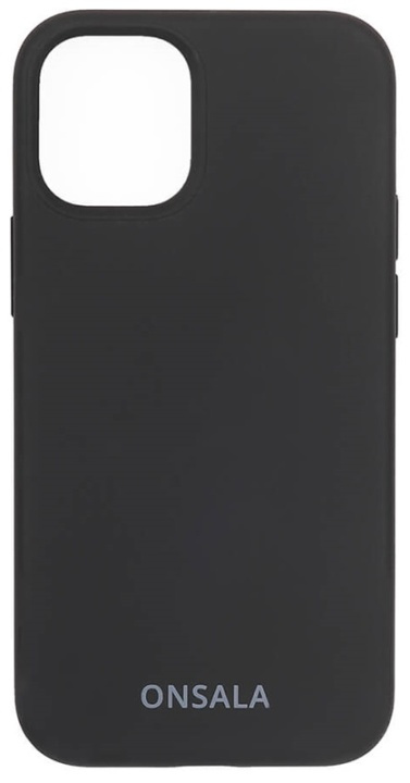Onsala Mobilskal Silikon Black iPhone 12 Mini in the group SMARTPHONE & TABLETS / Phone cases / Apple / iPhone 12 Mini / Cases at TP E-commerce Nordic AB (38-92442)
