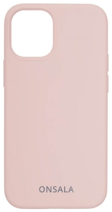 ONSALA Phone Case Silicone Sand Pink - iPhone 12 Mini in the group SMARTPHONE & TABLETS / Phone cases / Apple / iPhone 12 Mini / Cases at TP E-commerce Nordic AB (38-92444)