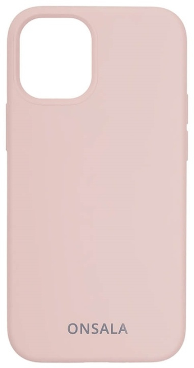 Onsala Mobilskal Silikon Sand Pink iPhone 12 Mini in the group SMARTPHONE & TABLETS / Phone cases / Apple / iPhone 12 Mini / Cases at TP E-commerce Nordic AB (38-92444)