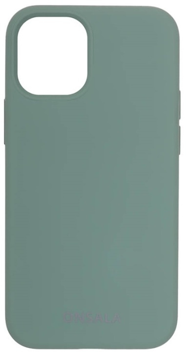 ONSALA Phone Case Silicone Pine Green - iPhone 12 Mini in the group SMARTPHONE & TABLETS / Phone cases / Apple / iPhone 12 Mini / Cases at TP E-commerce Nordic AB (38-92445)