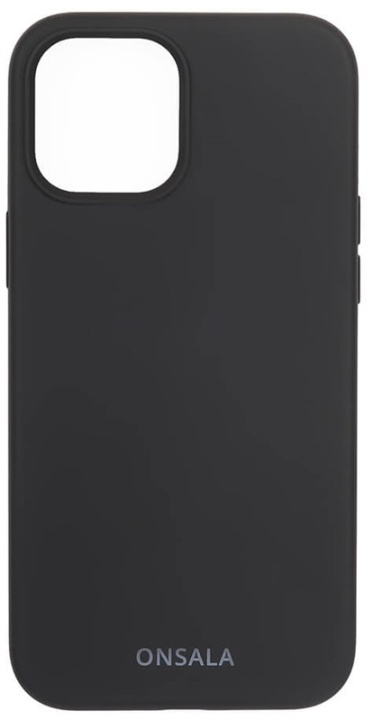ONSALA Phone Case Silicone Black - iPhone 12 / 12 Pro in the group SMARTPHONE & TABLETS / Phone cases / Apple / iPhone 12 / Cases at TP E-commerce Nordic AB (38-92446)