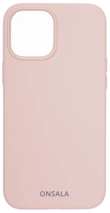 ONSALA Phone Case Silicone Sand Pink - iPhone 12 / 12 Pro in the group SMARTPHONE & TABLETS / Phone cases / Apple / iPhone 12 / Cases at TP E-commerce Nordic AB (38-92448)
