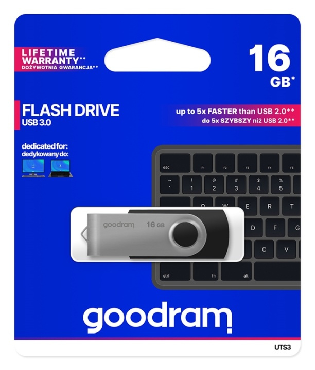 GoodRam TWISTER USB-Minne (16GB | USB3.0) in the group HOME ELECTRONICS / Storage media / USB memory / USB 3.0 at TP E-commerce Nordic AB (38-92585)