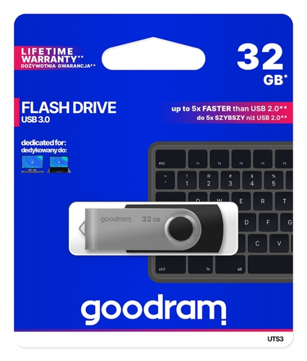 GoodRam TWISTER USB Flash Drive (32GB | USB3.0) in the group HOME ELECTRONICS / Storage media / USB memory / USB 3.0 at TP E-commerce Nordic AB (38-92587)