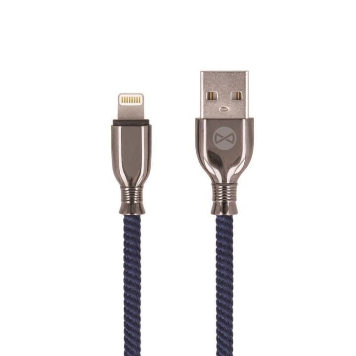 Forever Tornado - Lightning-kabel för Snabbladdning (3A), 1m, Marinblå in the group SMARTPHONE & TABLETS / Chargers & Cables / Cables / Cables Lightning at TP E-commerce Nordic AB (38-92673)