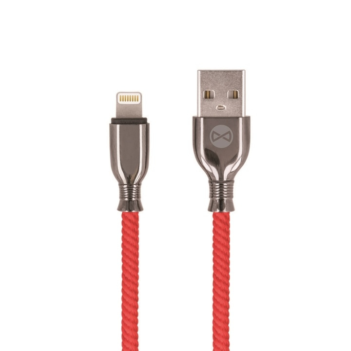 Forever Tornado - Lightning-kabel för Snabbladdning (3A), 1m, Röd in the group SMARTPHONE & TABLETS / Chargers & Cables / Cables / Cables Lightning at TP E-commerce Nordic AB (38-92674)