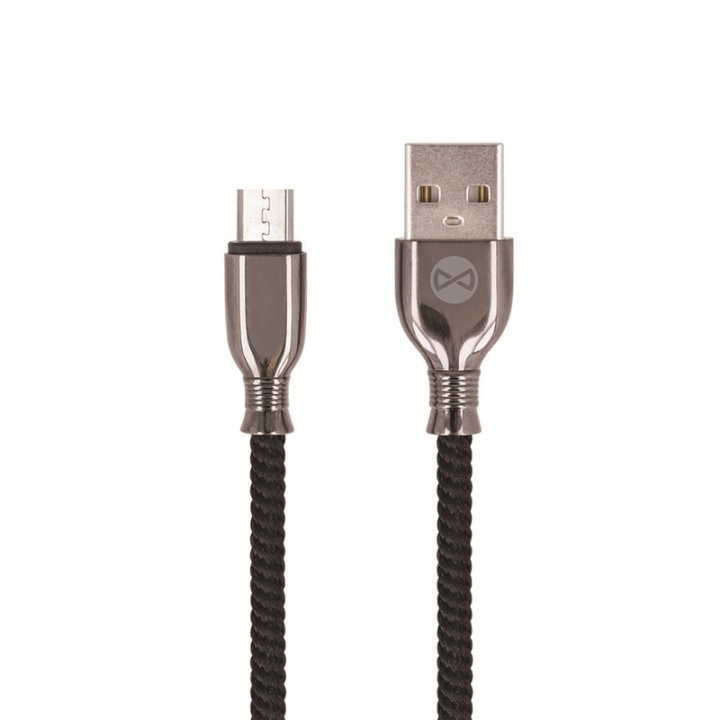 Forever Tornado - microUSB-kabel för Snabbladdning (3A), 1m, Svart in the group SMARTPHONE & TABLETS / Chargers & Cables / Cables / Cables microUSB at TP E-commerce Nordic AB (38-92675)