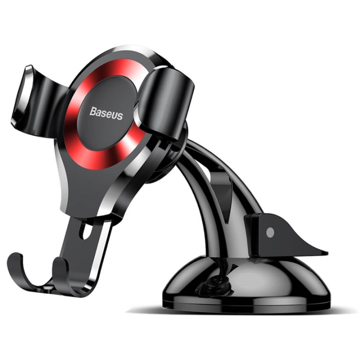 Baseus Osculum Gravity - Dashboard Car Holder, Red/Black in the group CAR / Car holders / Car holder smartphone at TP E-commerce Nordic AB (38-92684)