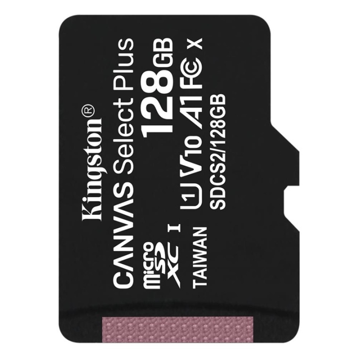 Kingston Canvas Select Plus microSDXC, 128GB in the group HOME ELECTRONICS / Storage media / Memory cards / MicroSD/HC/XC at TP E-commerce Nordic AB (38-92719)