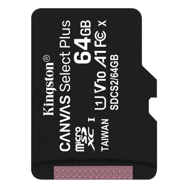 Kingston Canvas Select Plus microSDXC 64GB in the group HOME ELECTRONICS / Storage media / Memory cards / MicroSD/HC/XC at TP E-commerce Nordic AB (38-92722)