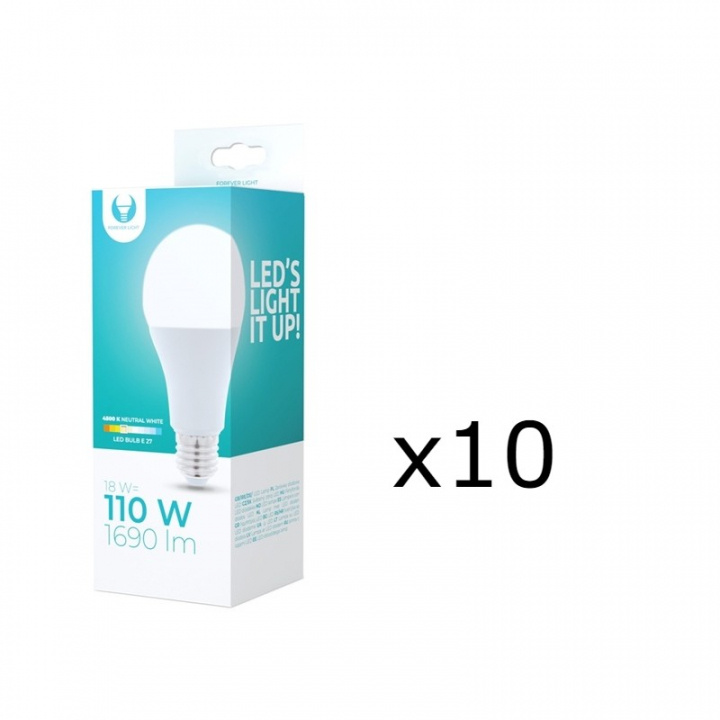 LED Lamp E27, A65, 15W, 230V, 3000K 10-pack, Warm white in the group HOME ELECTRONICS / Lighting / LED lamps at TP E-commerce Nordic AB (38-92778-PKT10)