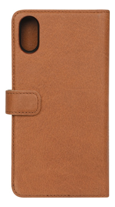 Essentials iPhone XR, Läder wallet avtagbar, ljus brun in the group SMARTPHONE & TABLETS / Phone cases / Apple / iPhone XR / Wallet Case at TP E-commerce Nordic AB (38-92883)