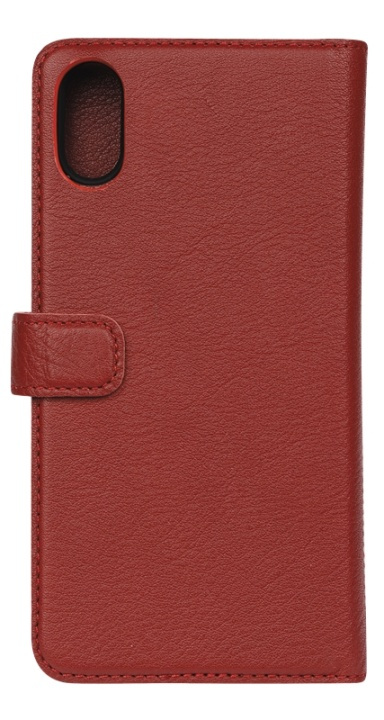 Essentials iPhone XR, Läder wallet avtagbar, röd in the group SMARTPHONE & TABLETS / Phone cases / Apple / iPhone XR / Wallet Case at TP E-commerce Nordic AB (38-92885)